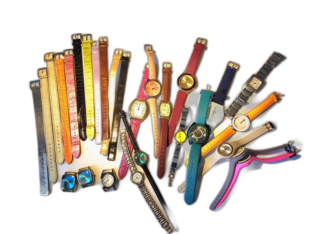 Modern Women's Watch Lot For Parts Repair Arts Craft